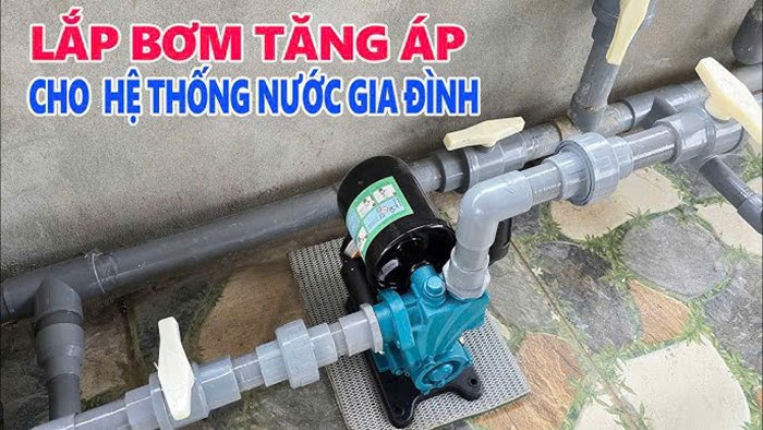  lắp máy bơm tại nhà