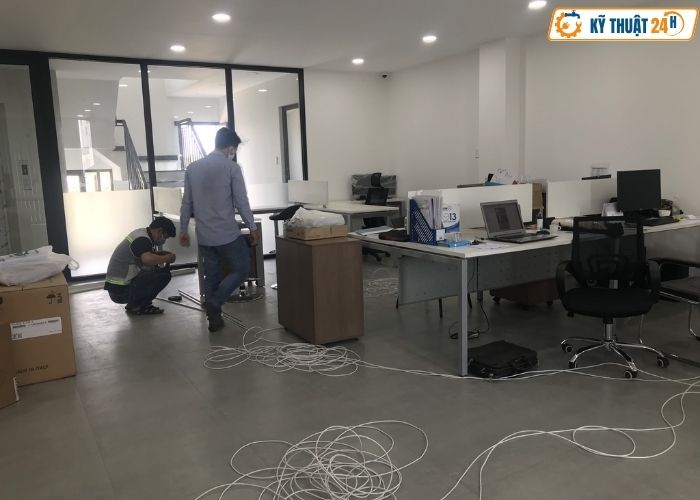 Quy trình thi công WiFi văn phòng tại Kỹ Thuật 24h